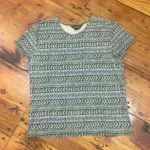 Woolrich Casual Geometric Short Sleeve Short 100% Cotton Size Medium